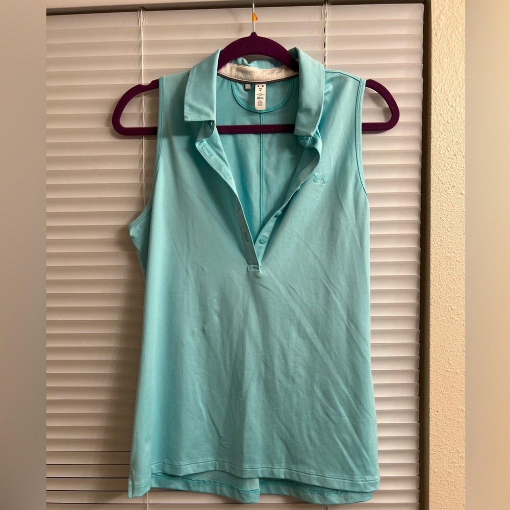 Under Armour Women's Aqua Sleeveless Blouse